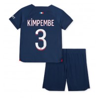 Paris Saint-Germain Presnel Kimpembe #3 Hjemme Trøje Børn 2023-24 Kortærmet (+ Korte bukser)